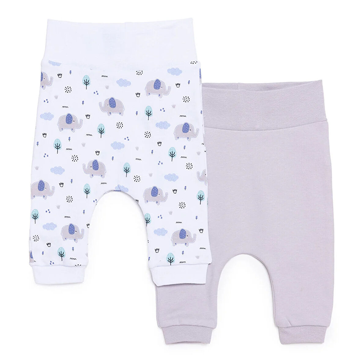 HelloBaby Yenidoğan Erkek Bebek 2li Patiksiz Alt