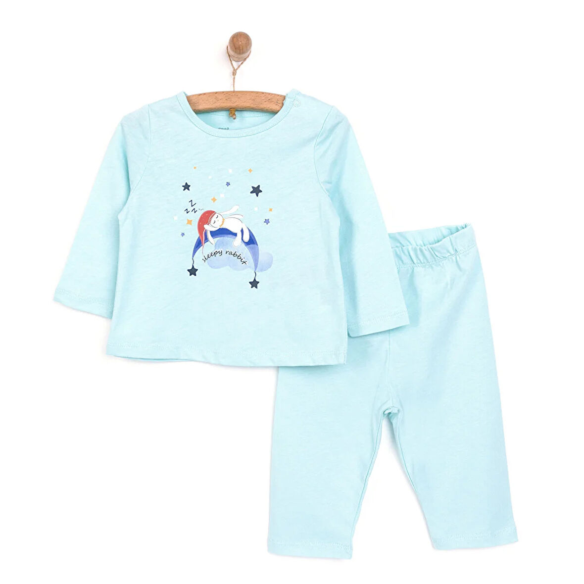 HelloBaby Tavşan Neni Pijama Takımı Erkek Bebek