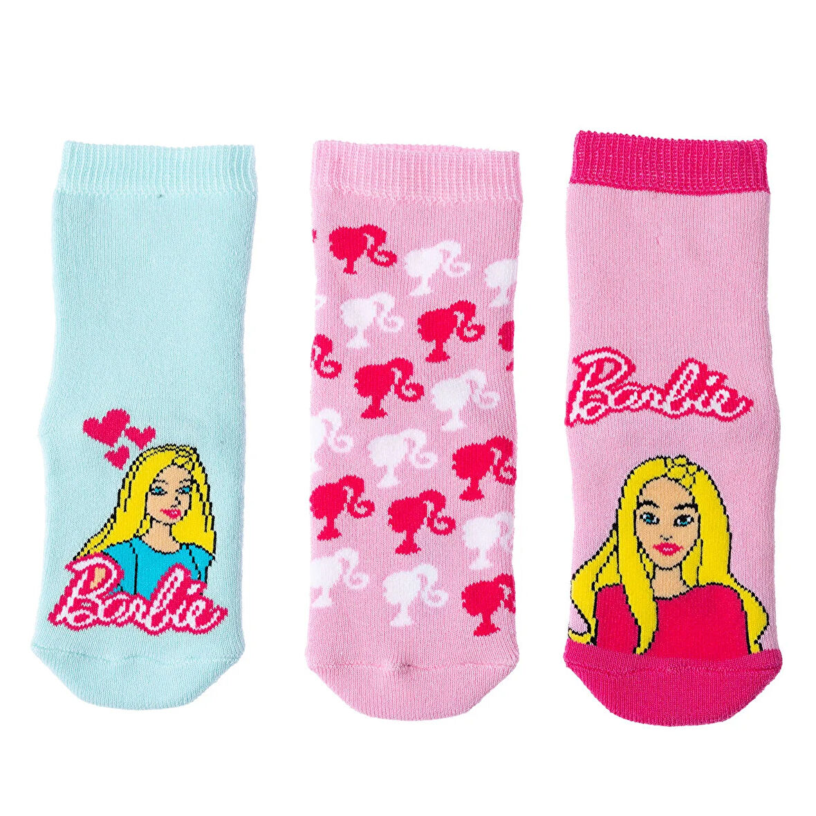 Mattel Kız Bebek 3lü Havlu Çorap Pembe