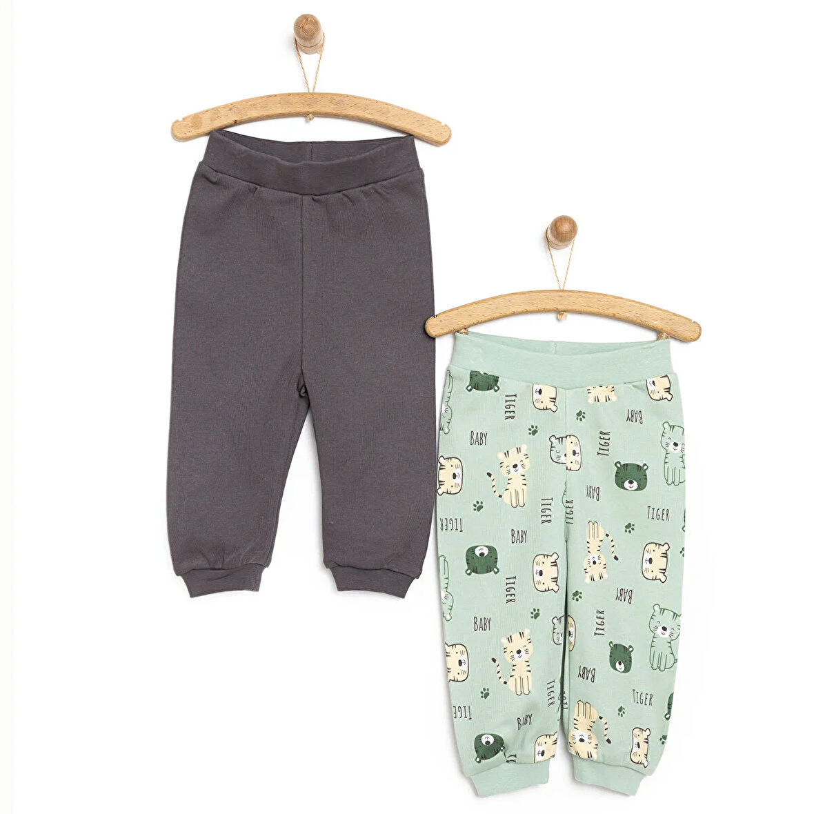 HelloBaby Basic Kaplan Baskılı 2li Patiksiz Alt Erkek Bebek