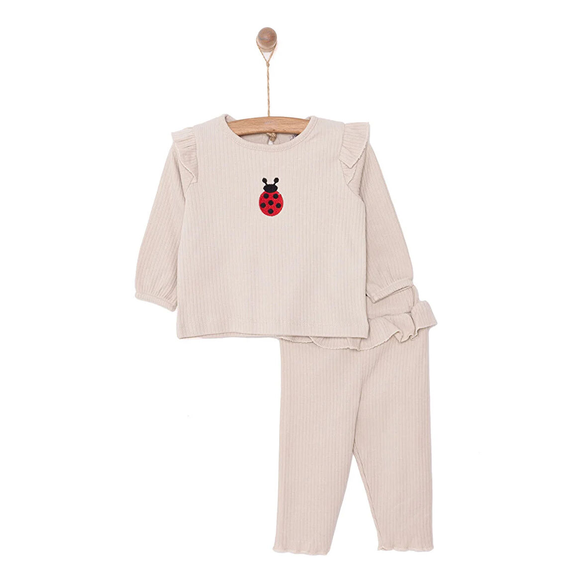 HelloBaby Basic Kız Kaşkorse Bluz-Tayt Takım Kız Bebek