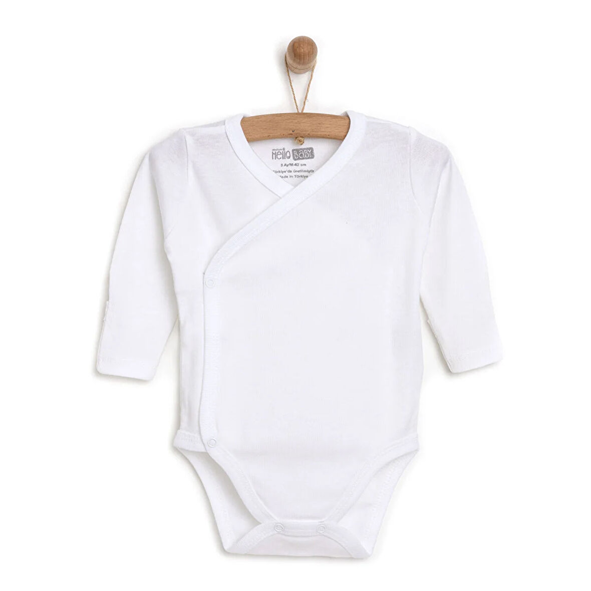 HelloBaby Yenidoğan Uzun Kol Zıbın Body Unisex