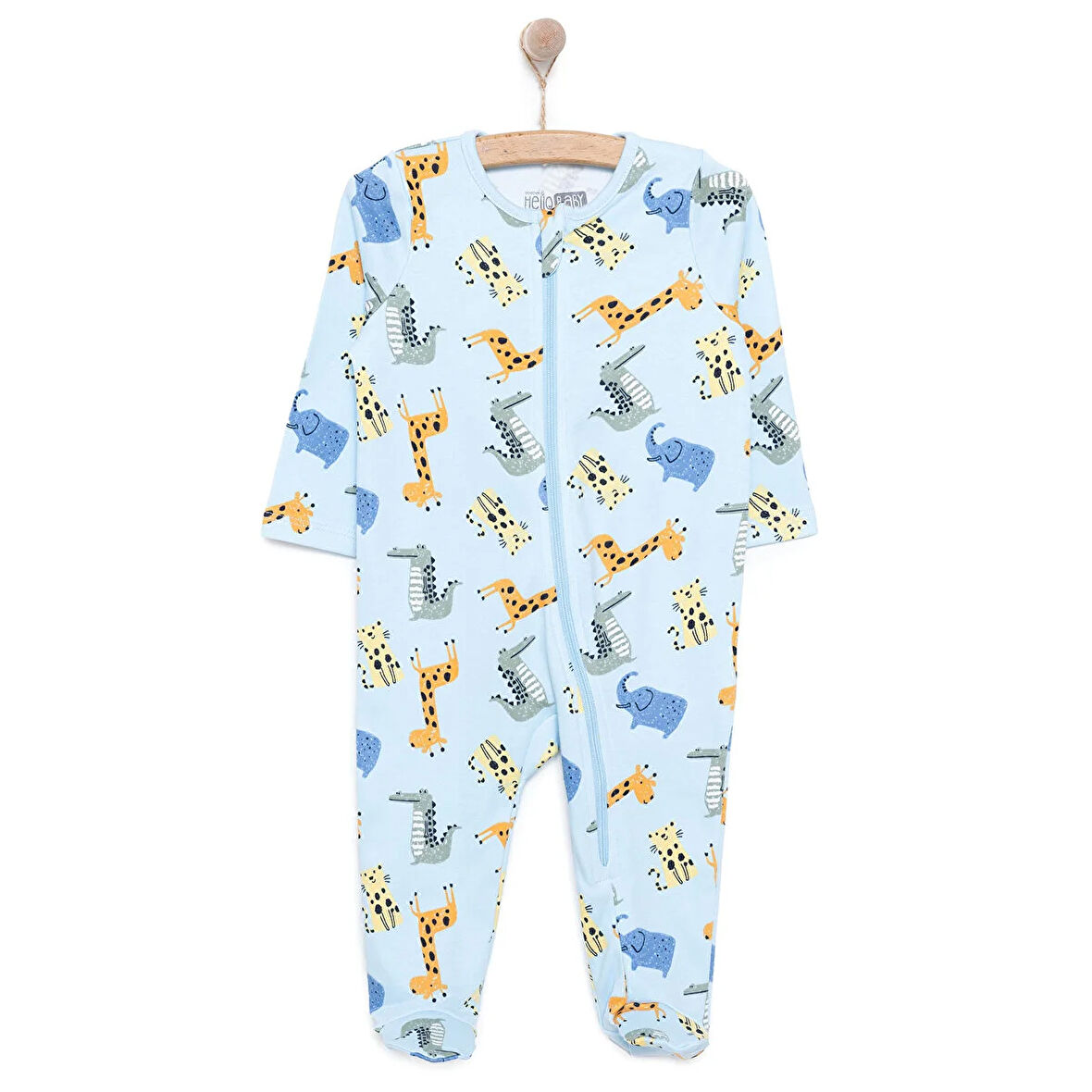 HelloBaby Yenidoğan Erkek  Patikli Tulum Erkek Bebek