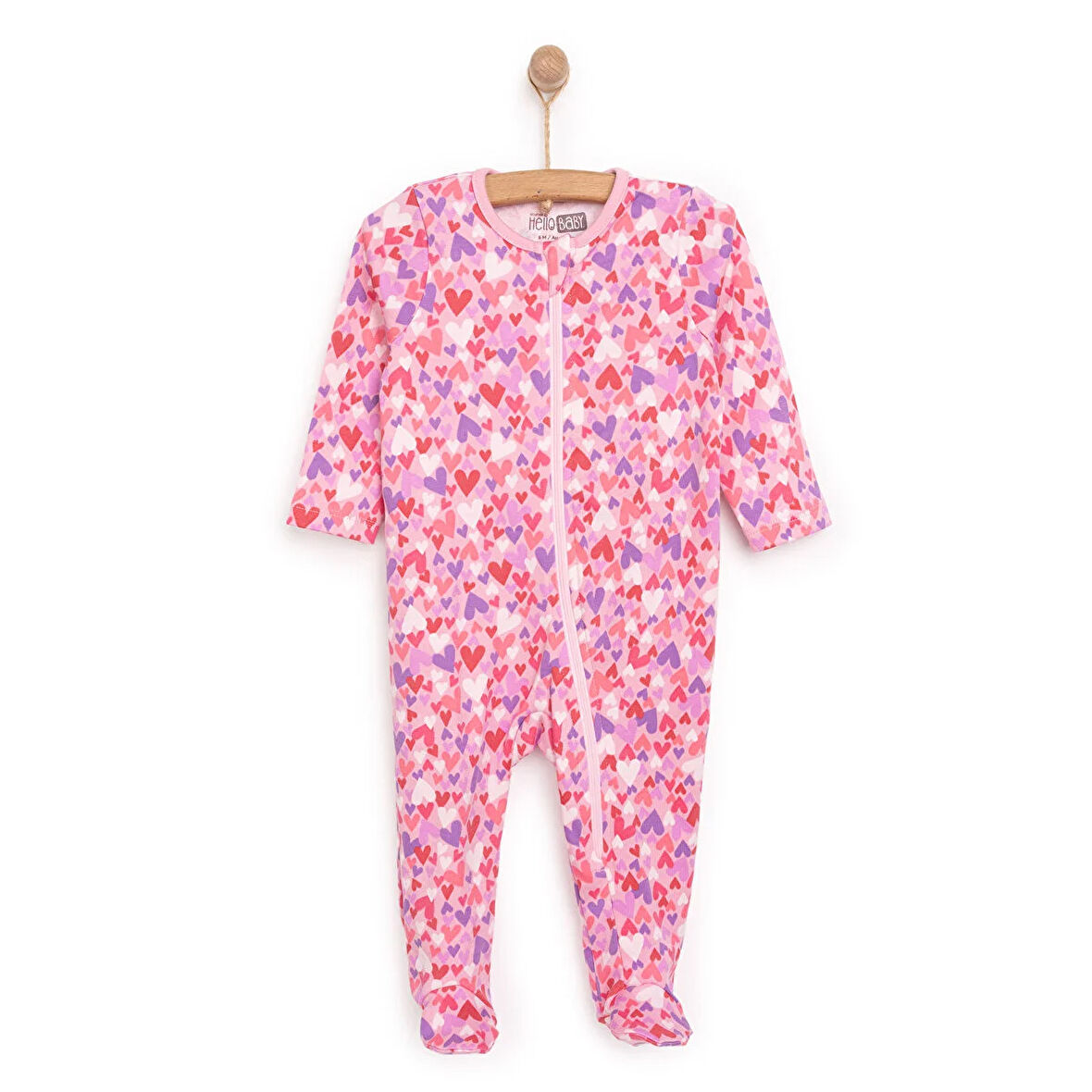 HelloBaby Yenidoğan Kız  Patikli Tulum Kız Bebek