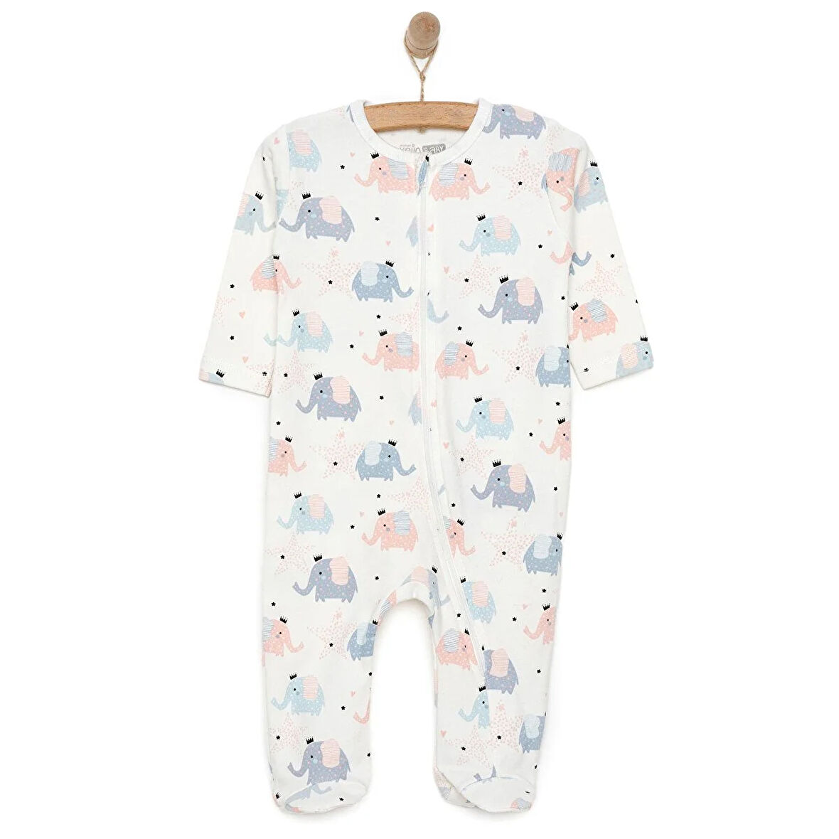 HelloBaby Yenidoğan Kız  Patikli Tulum Kız Bebek
