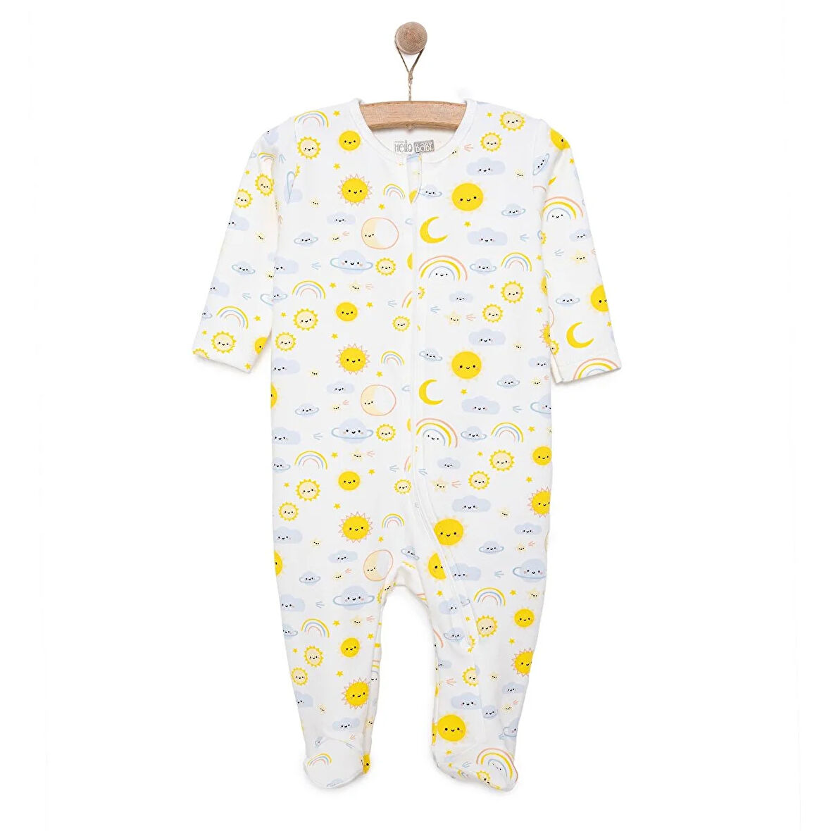 HelloBaby Yenidoğan Kız  Patikli Tulum Kız Bebek