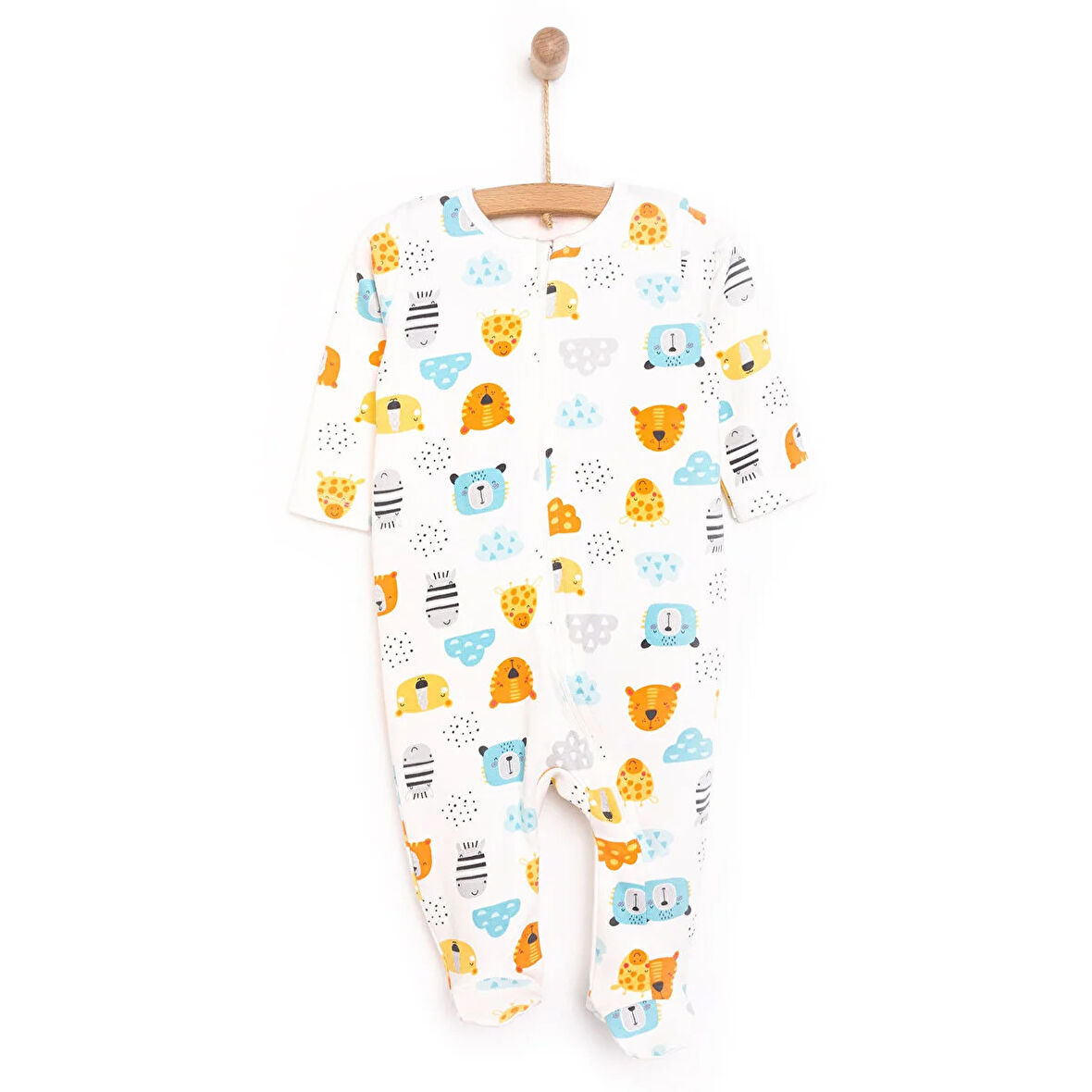 HelloBaby Yenidoğan Erkek  Patikli Tulum Erkek Bebek