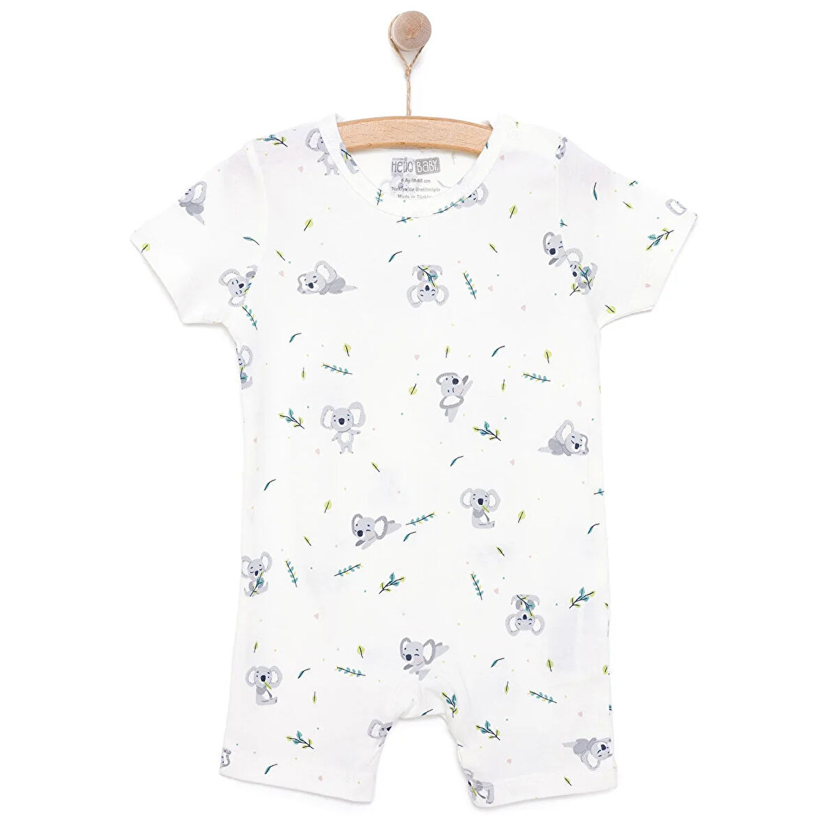 HelloBaby Yenidoğan Erkek Kısa Tulum Erkek Bebek
