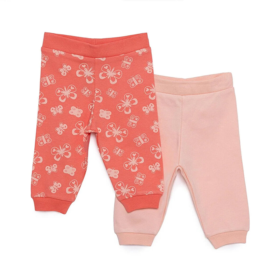 HelloBaby Basic Kız Kelebek Desenli 2li Patiksiz Alt Kız Bebek