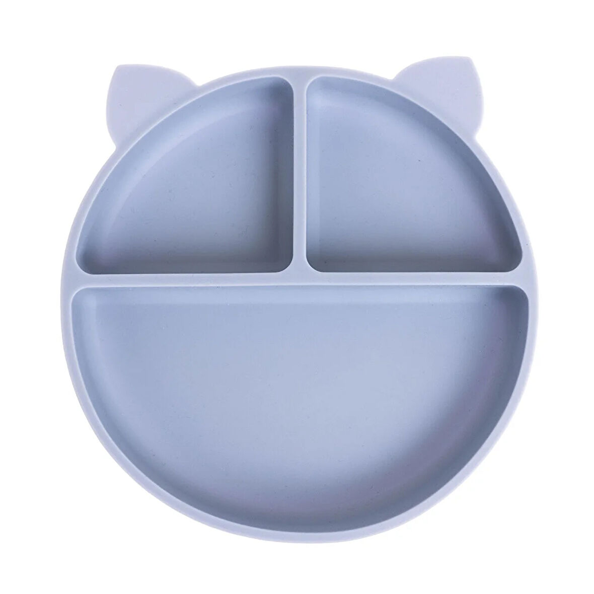 baby plus Vakumlu Silikon Mama Tabağı Buz Mavisi