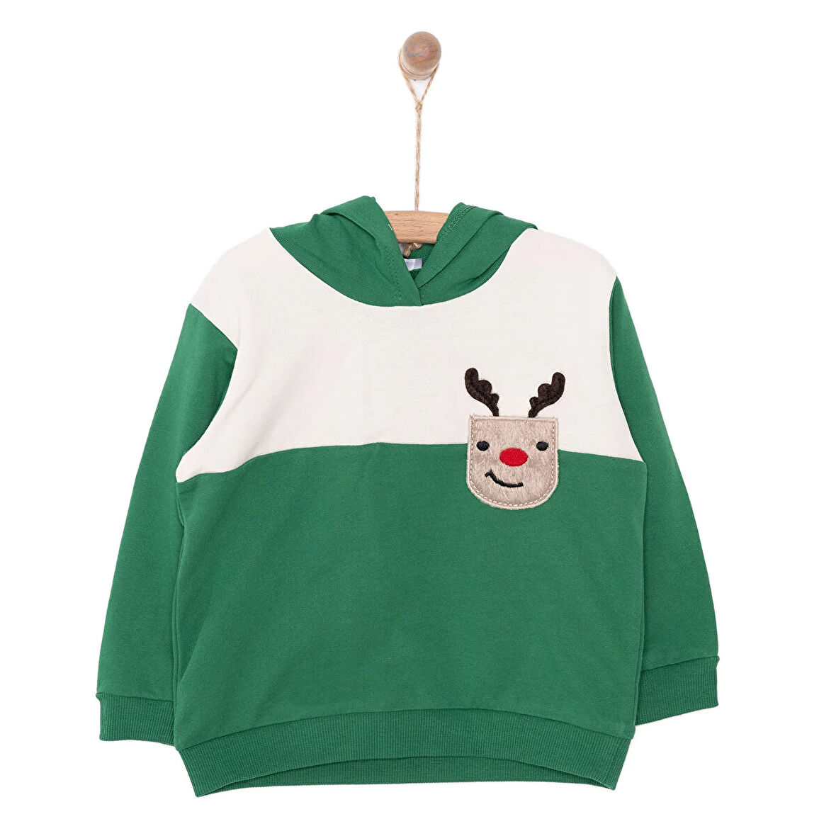 HelloBaby Snow Party Erkek Kapüşonlu Sweatshirt Erkek Bebek