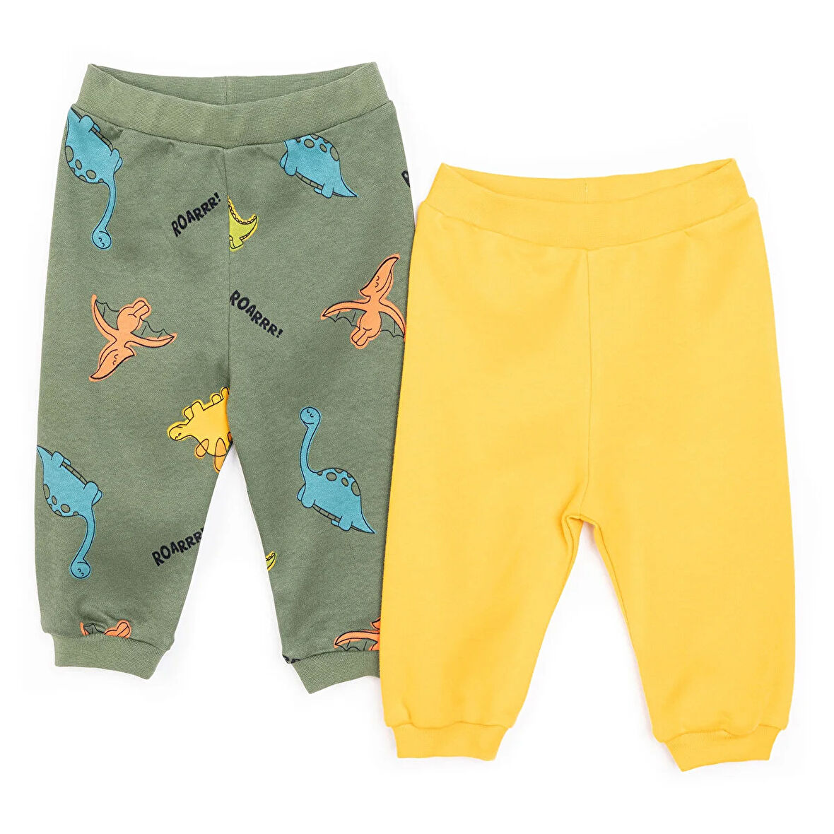 HelloBaby Basic Erkek Hayvan Desenli 2li Patiksiz Alt Erkek Bebek