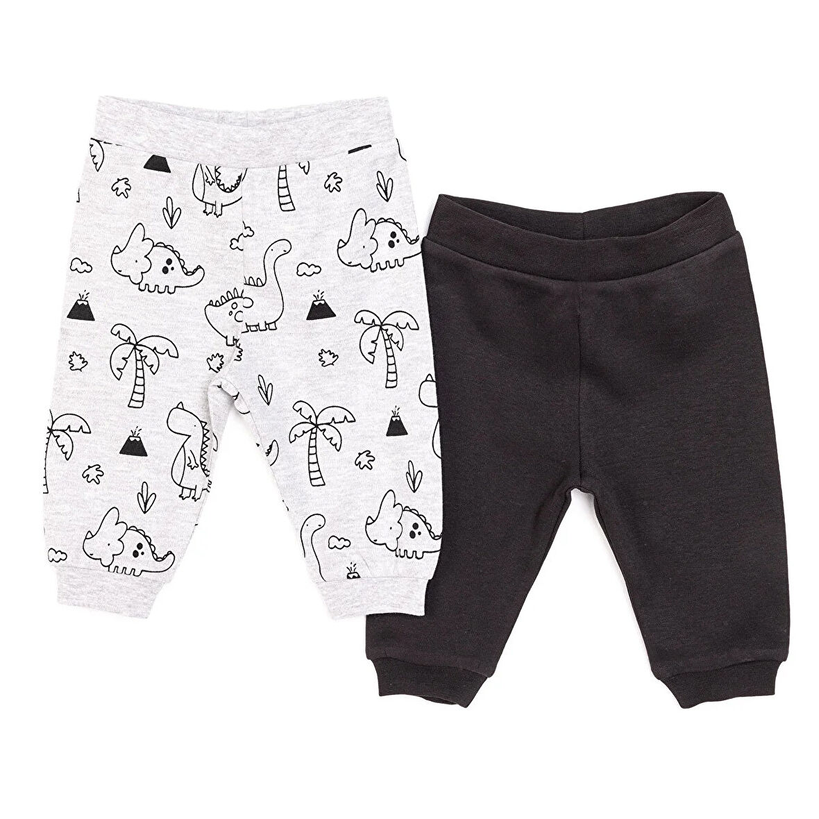 HelloBaby Basic Erkek Palmiye Desenli 2li Patiksiz Alt Erkek Bebek