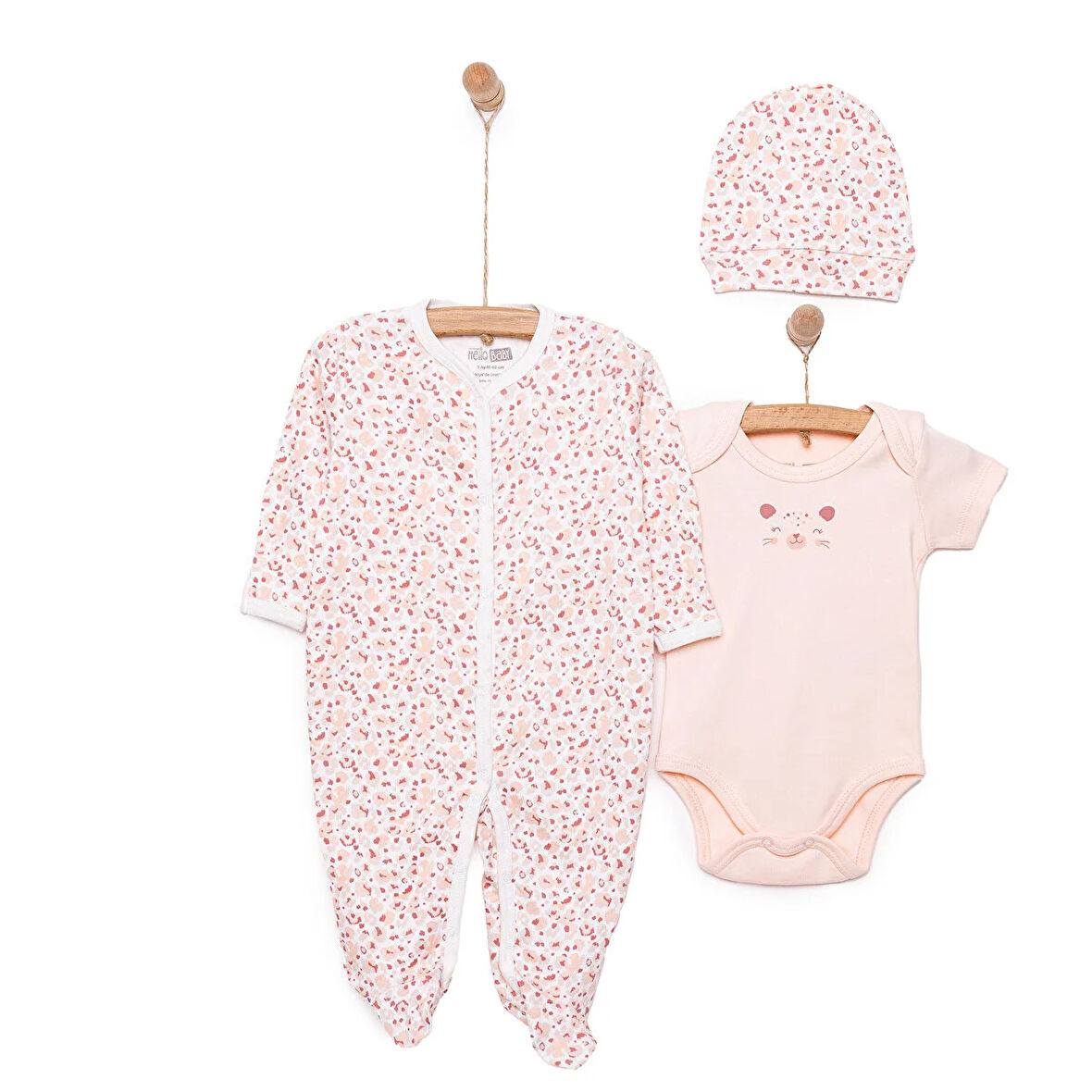 HelloBaby Yenidoğan Tulum-Body-Şapka