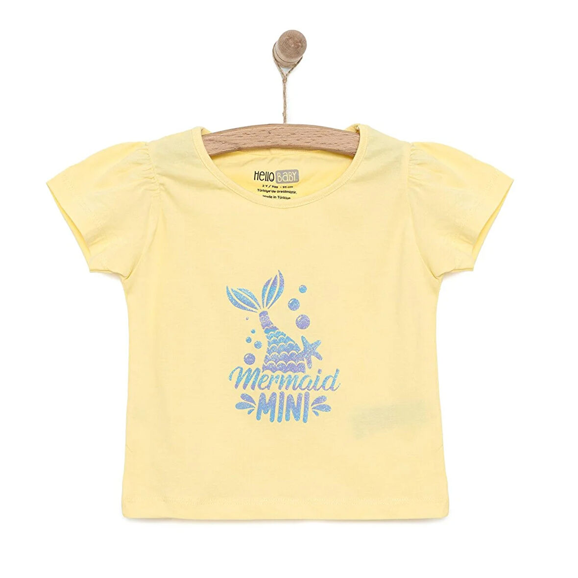 HelloBaby Basic Kız Deniz Kızı Baskılı T-Shirt Kız Bebek