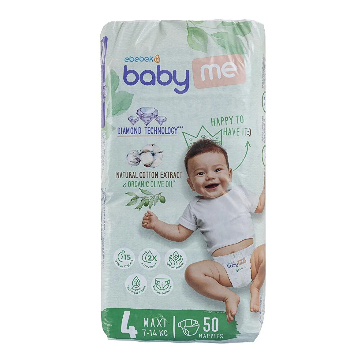 baby me Maxi 4 Numara Bebek Bezi 7-14 kg 50 Adet