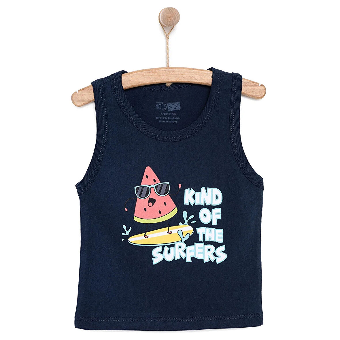 HelloBaby Basic Erkek Karpuz Baskılı Atlet Tshirt Erkek Bebek