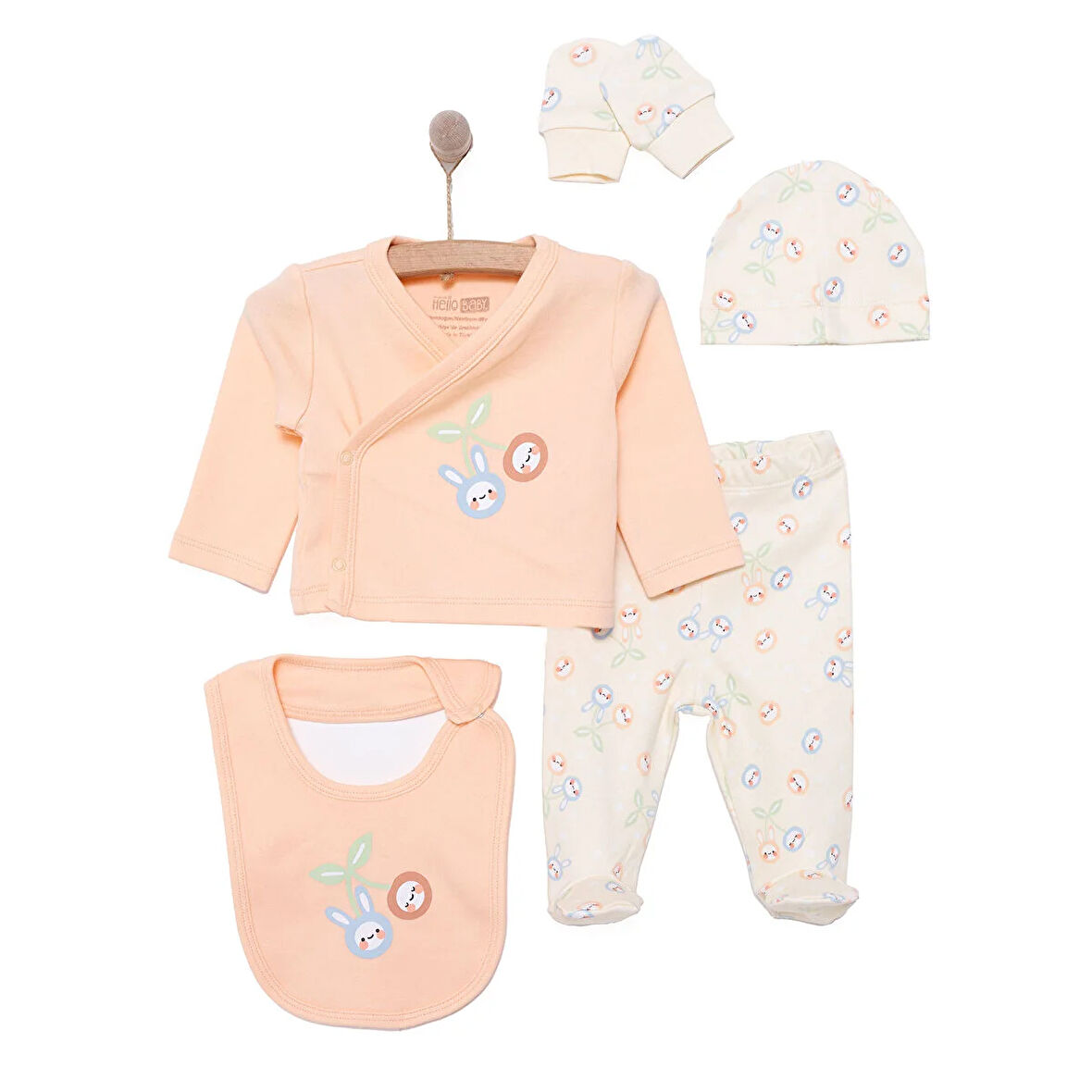 HelloBaby Kız 5li Askı Hastane Çıkışı Kız Bebek