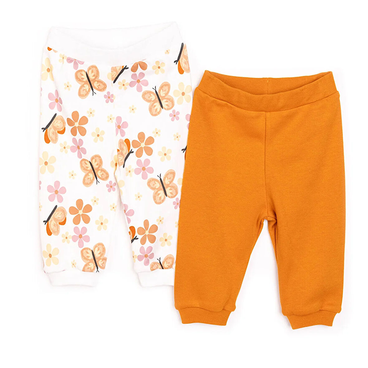 HelloBaby Basic Kız Kelebek Desenli 2li Patiksiz Alt Kız Bebek