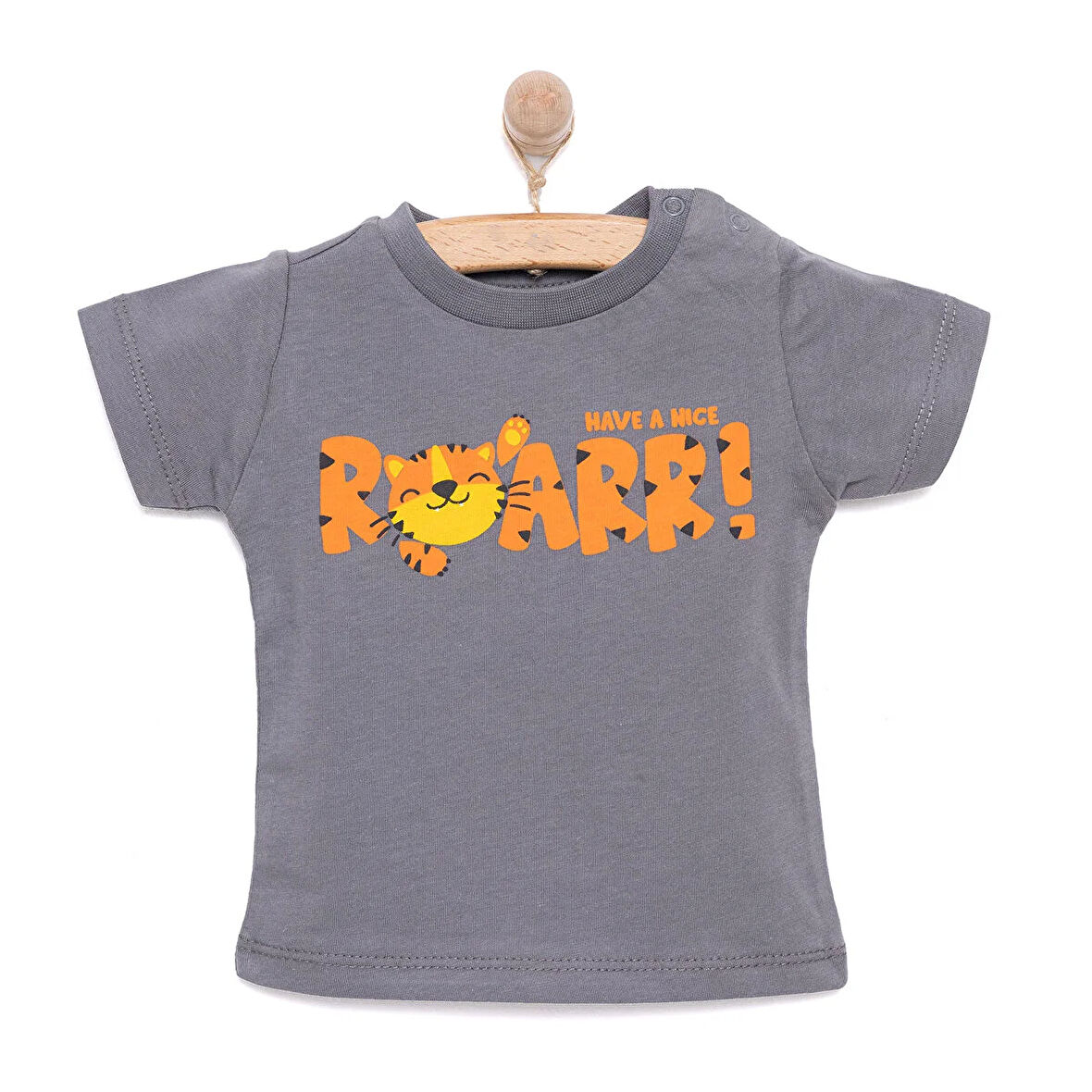 HelloBaby Basic Erkek Kaplan Baskılı T-Shirt Erkek Bebek