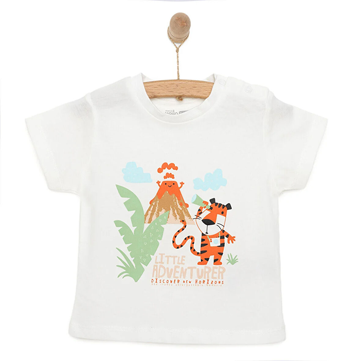 HelloBaby Basic Erkek Küçük Maceracılar Baskılı T-Shirt Erkek Bebek