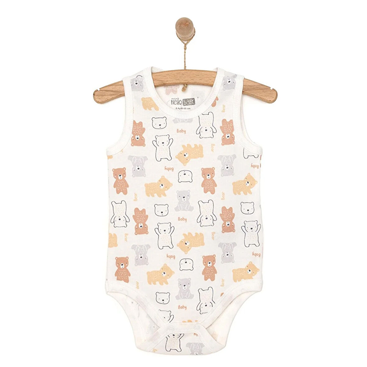 HelloBaby Ayı Desenli Atlet Body