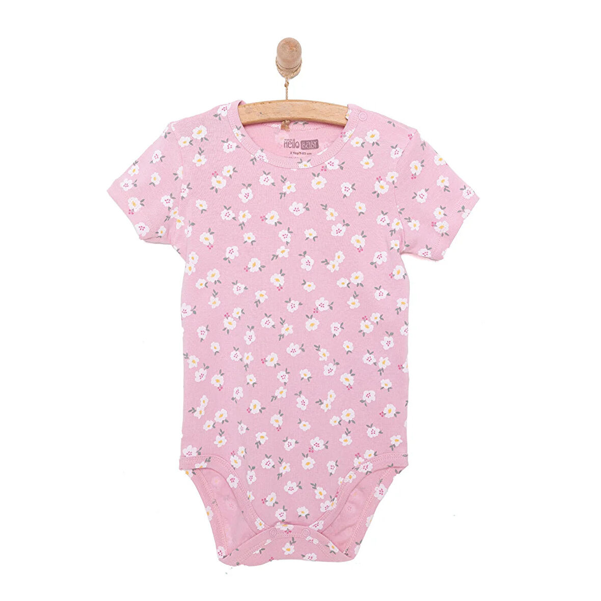 HelloBaby Çiçekli Kısa Kol Body