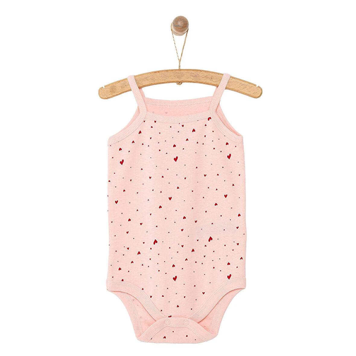 HelloBaby Kız İp Askılı Body Kız Bebek