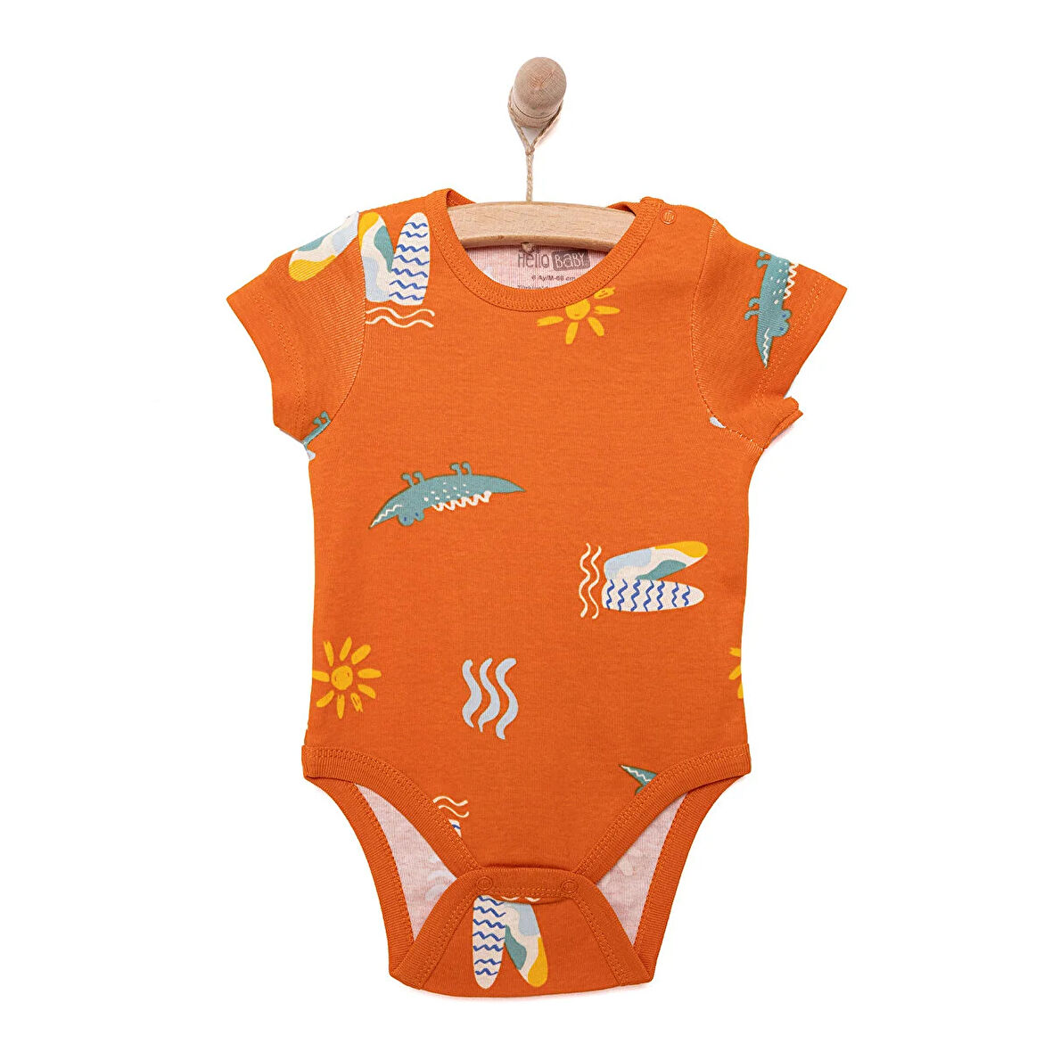 HelloBaby Erkek 2li Kısa Kol Body Erkek Bebek