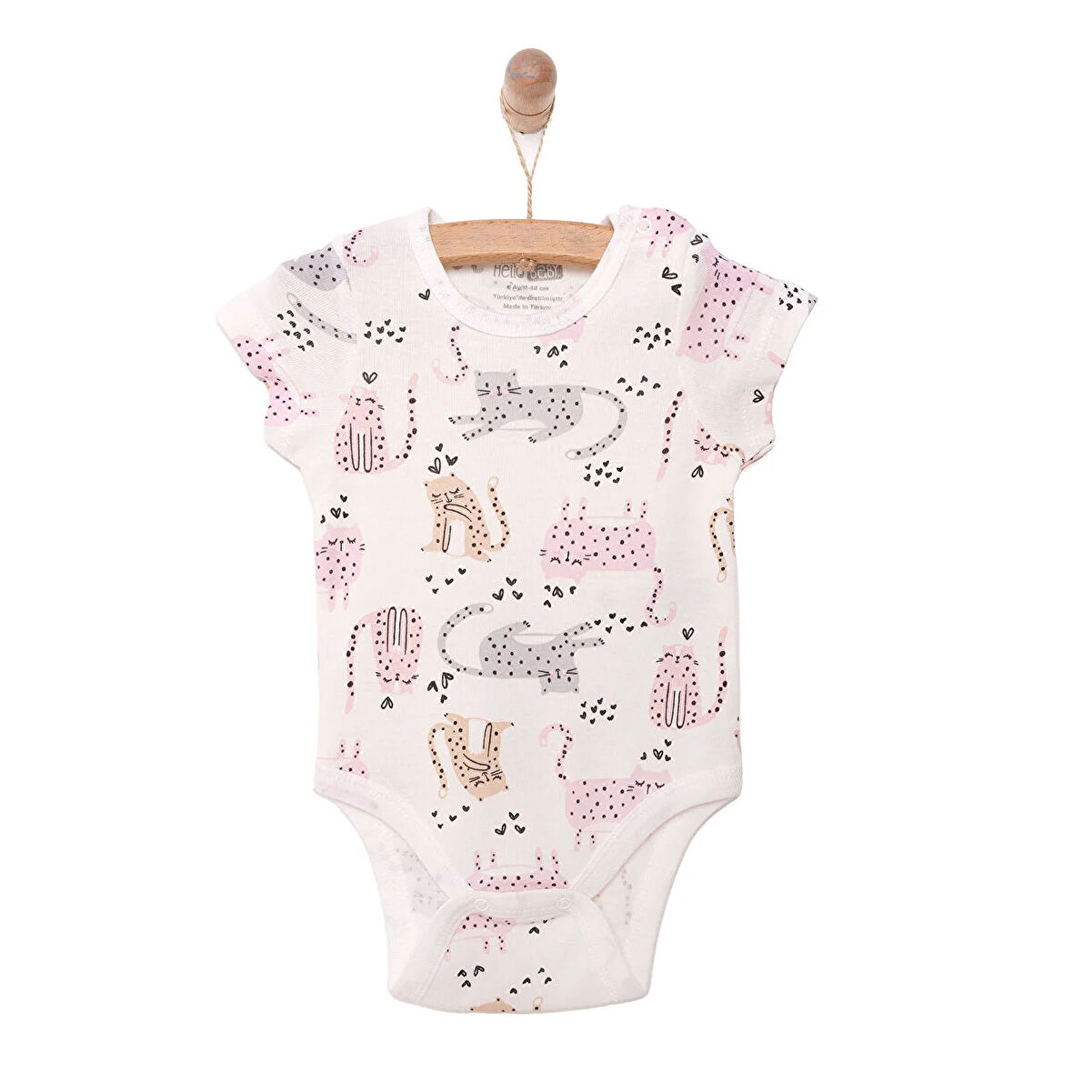 HelloBaby Kız Kısa Kol Body Kız Bebek