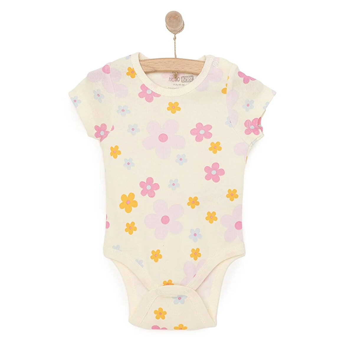 HelloBaby Kız Kısa Kol Body Kız Bebek
