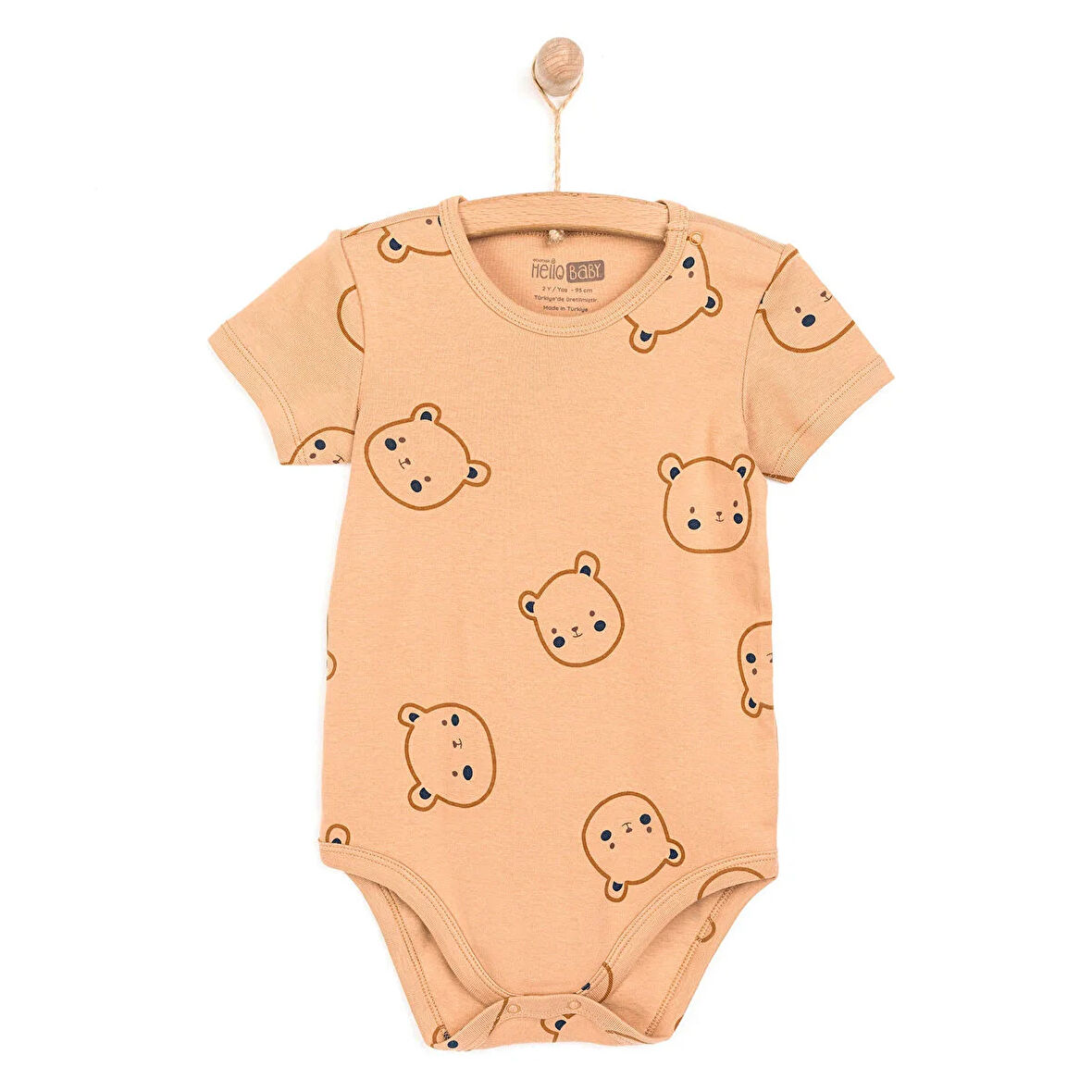 HelloBaby Erkek 2li Kısa Kol Body Erkek Bebek