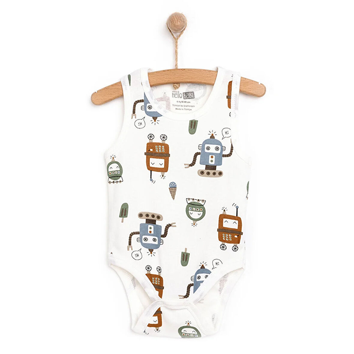 HelloBaby Erkek Atlet Body Erkek Bebek