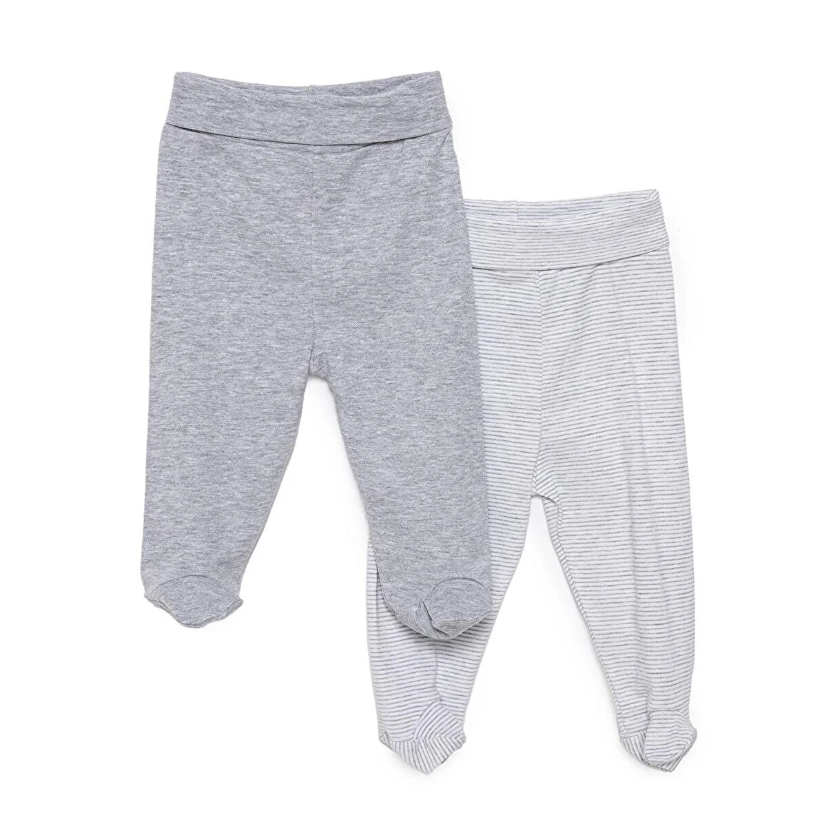 HelloBaby Unisex 2li Patikli Alt Ribana Bej