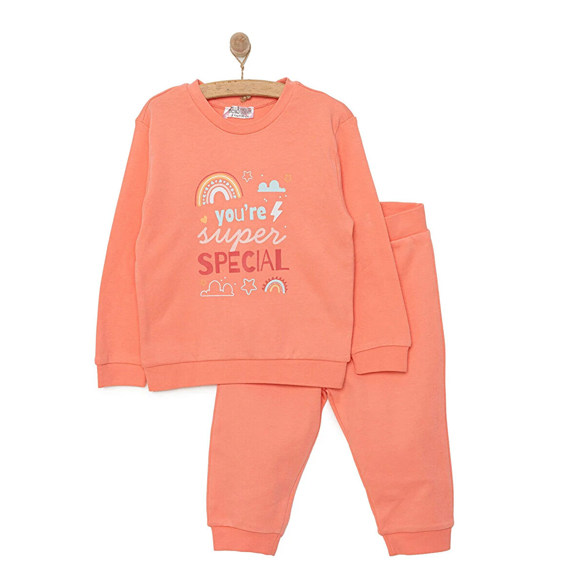 HelloBaby Basic Kız Special Baskılı Eşofman Takımı Kız Bebek