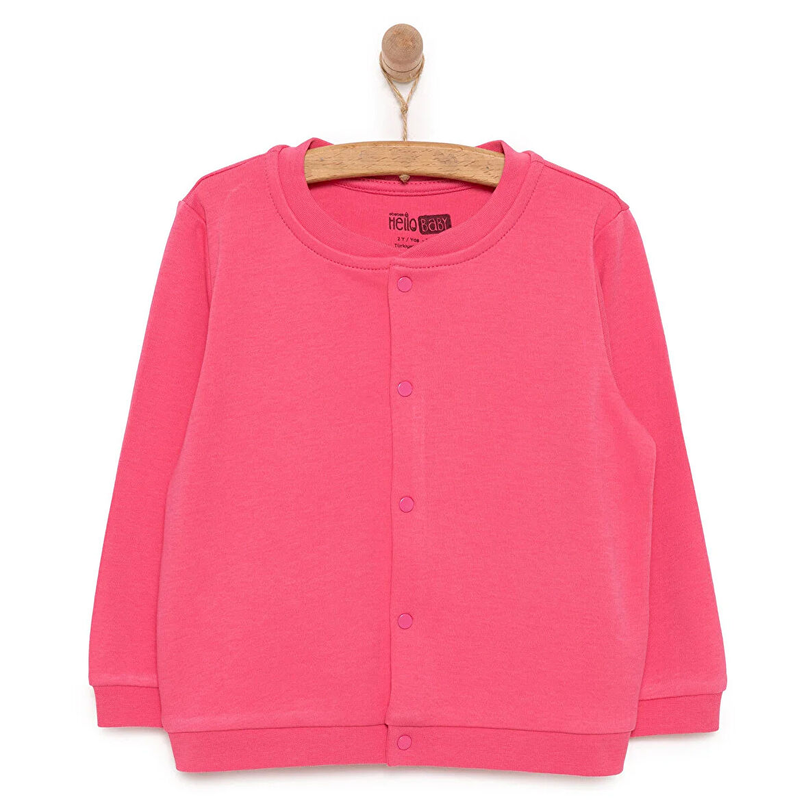 HelloBaby Basic Ribanalı Hırka Kız Bebek