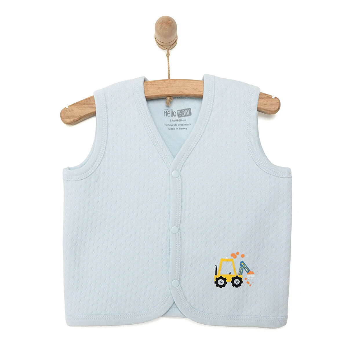 HelloBaby Erkek Bebek Yelek Kapitoneli Karışık Renkli