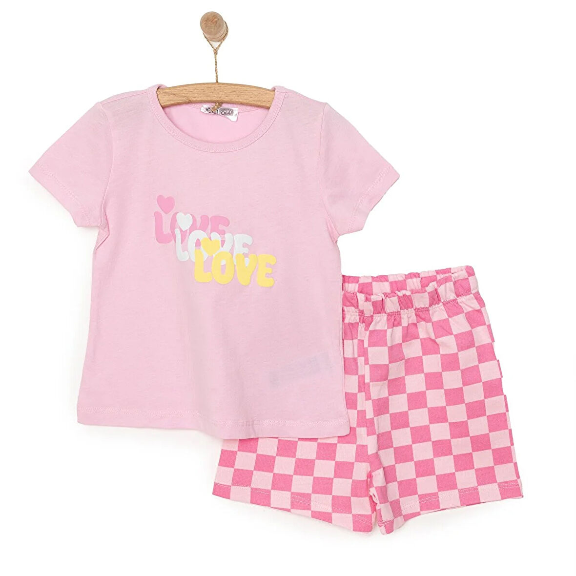 HelloBaby Motto Girl Kız Tshirt-Şort Kız Bebek