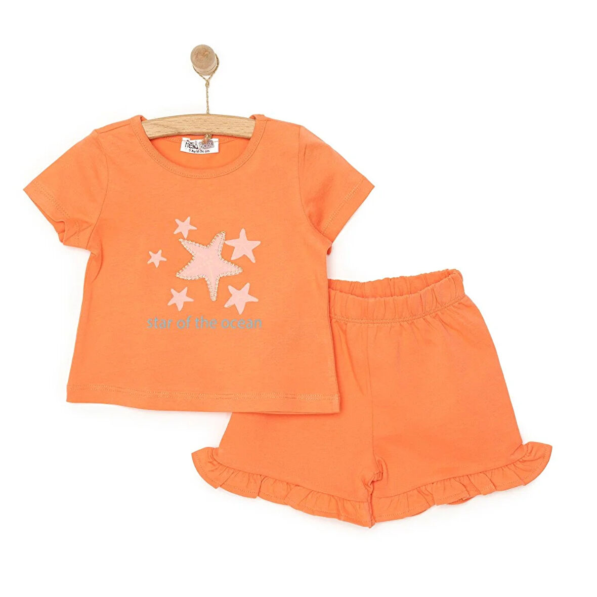 HelloBaby Motto Girl Kız Tshirt-Şort Kız Bebek