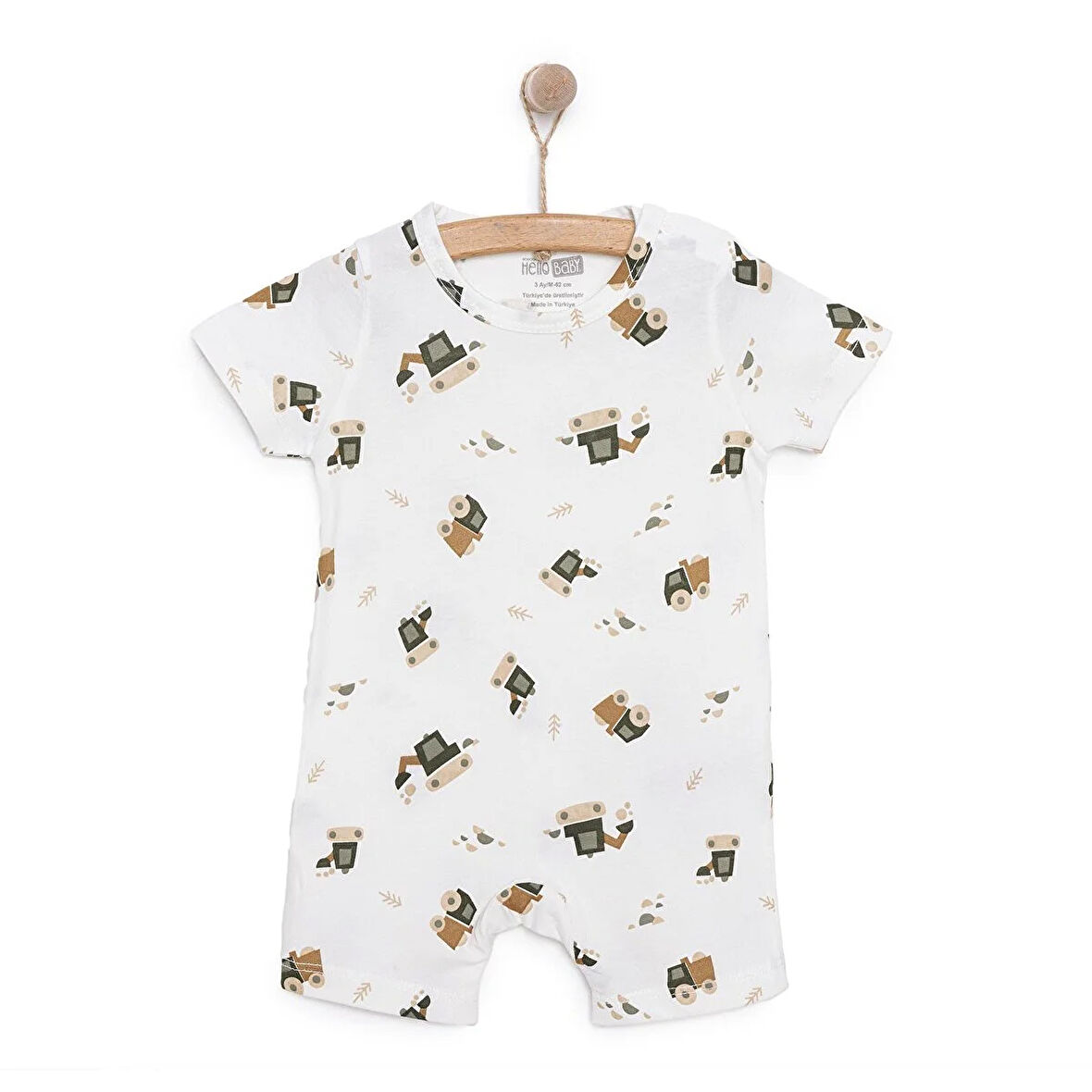HelloBaby Yenidoğan Erkek Kısa Tulum Erkek Bebek