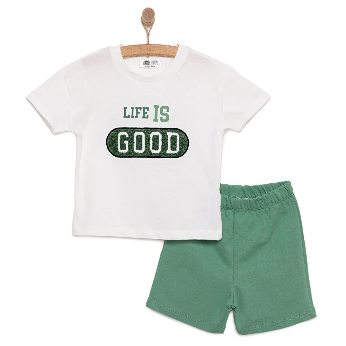 HelloBaby Motto Boy Erkek Tshirt-Şort Erkek Bebek