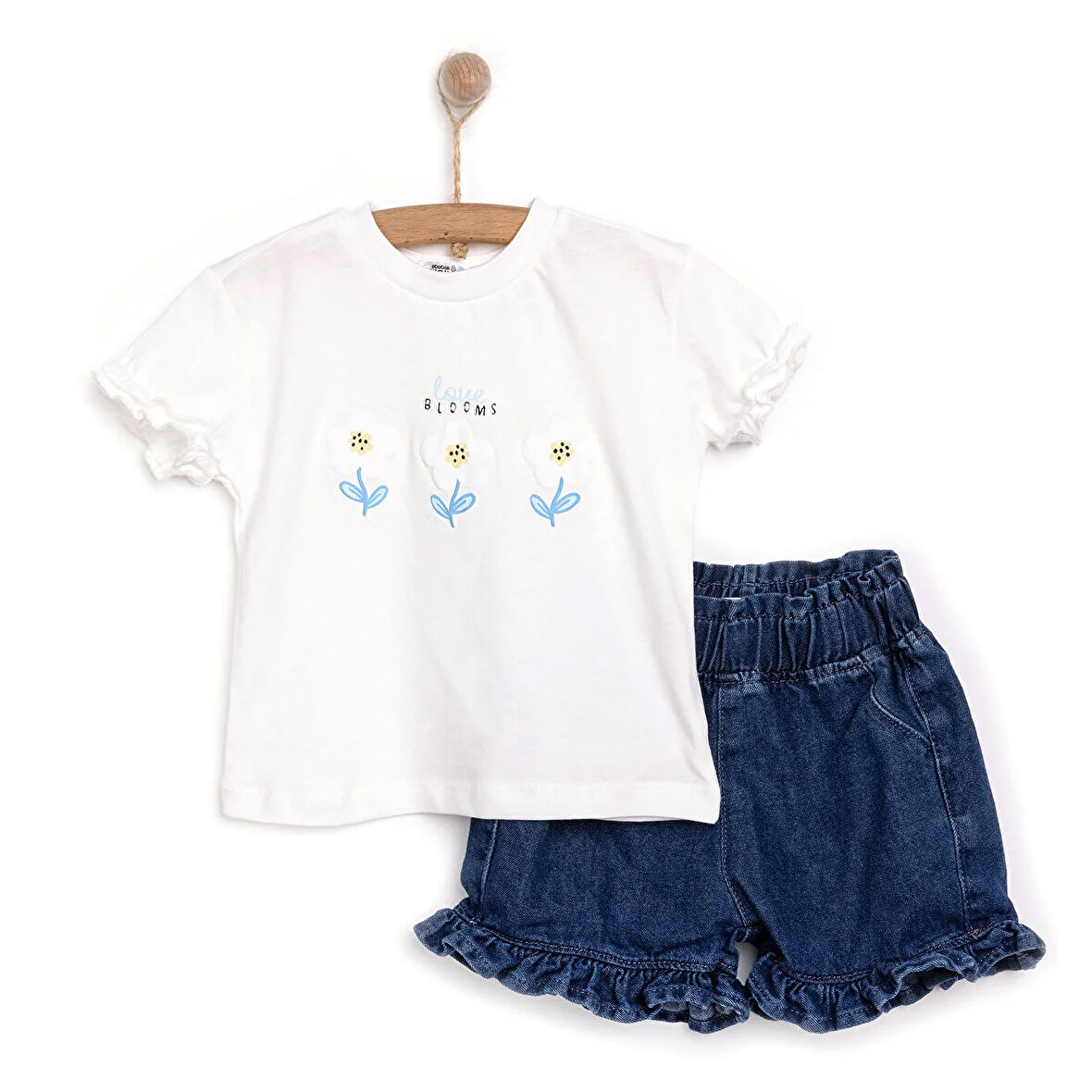 HelloBaby Daisy Kız Tshirt-Şort Kız Bebek