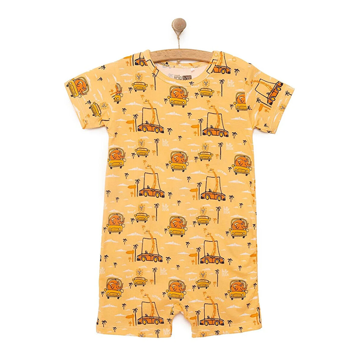 HelloBaby Erkek Kısa Tulum Erkek Bebek