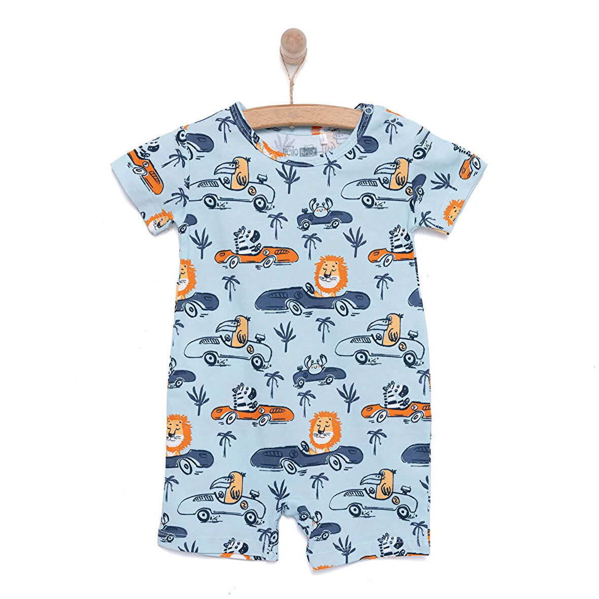 HelloBaby Erkek Kısa Tulum Erkek Bebek