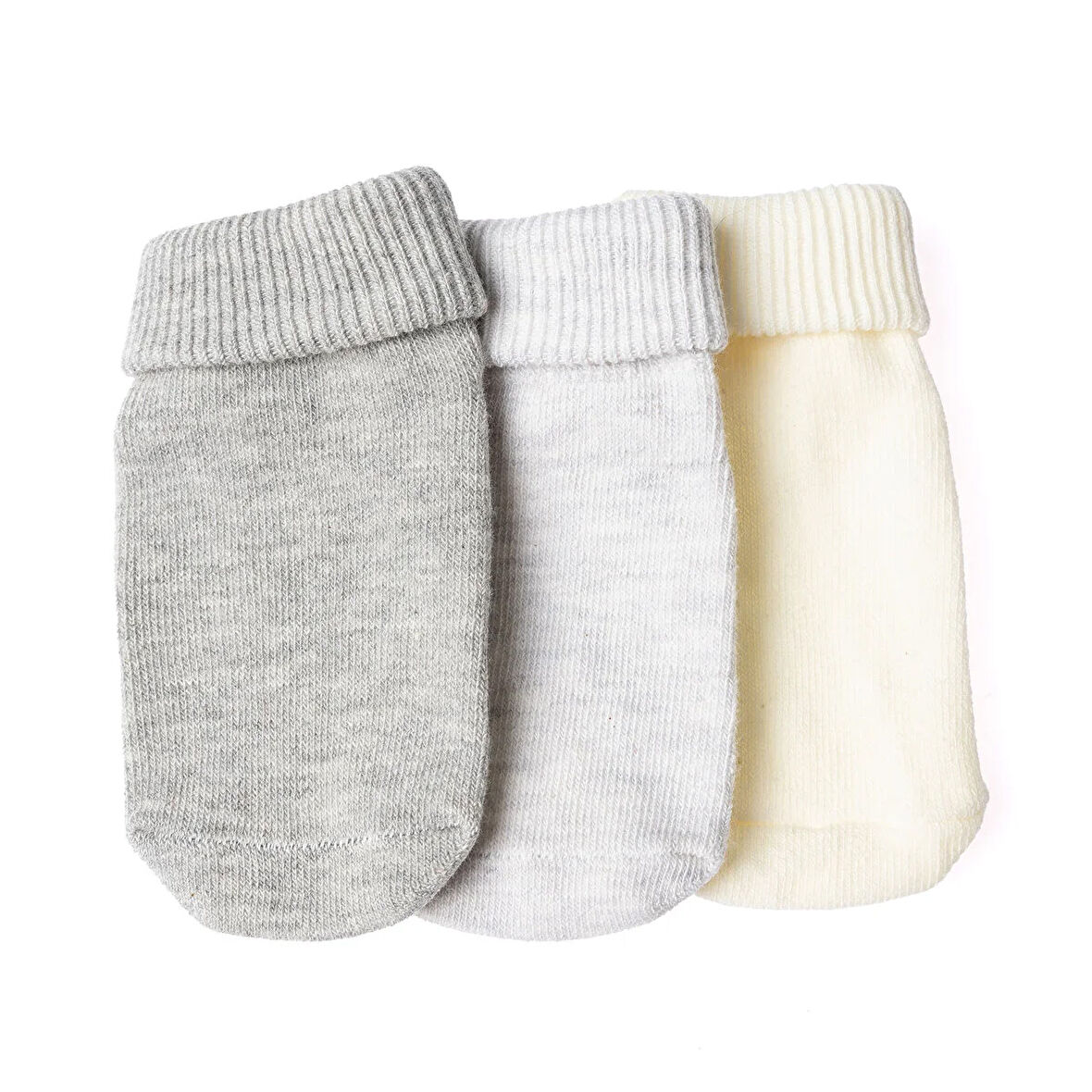 HelloBaby Unisex 3lü Kıvrık Çorap Unisex