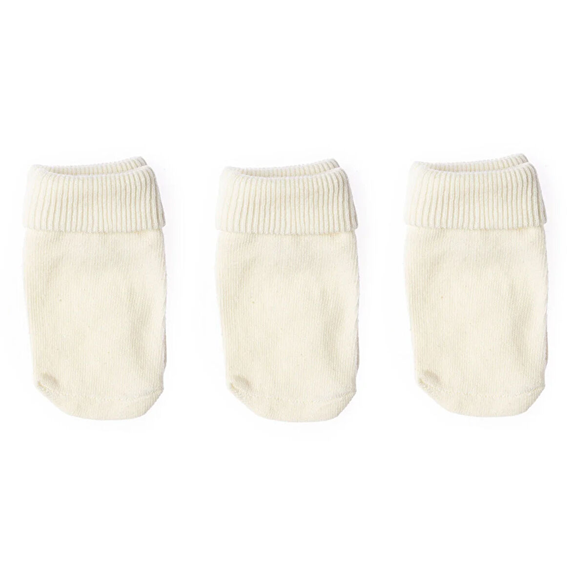 HelloBaby Unisex 3lü Kıvrık Çorap Unisex