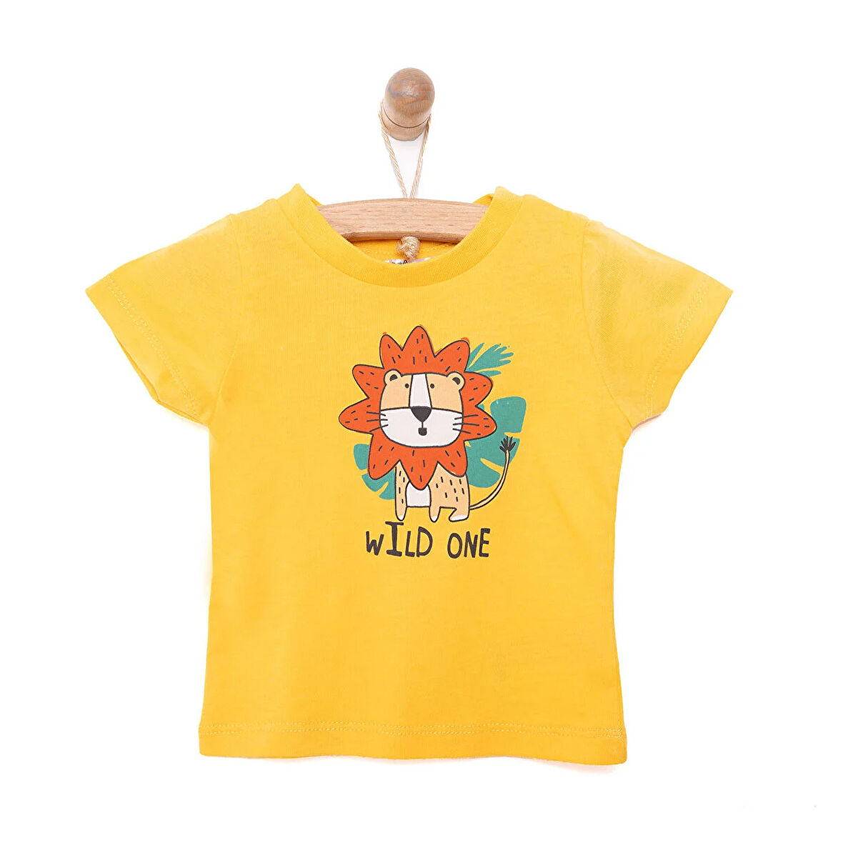 HelloBaby Basic Aslan Baskılı Tshirt Erkek Bebek