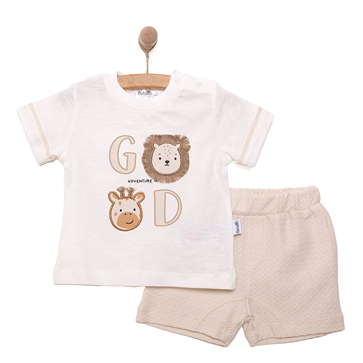 Bebetto Yenidoğan Good Adventure Tshirt-Şort Erkek Bebek