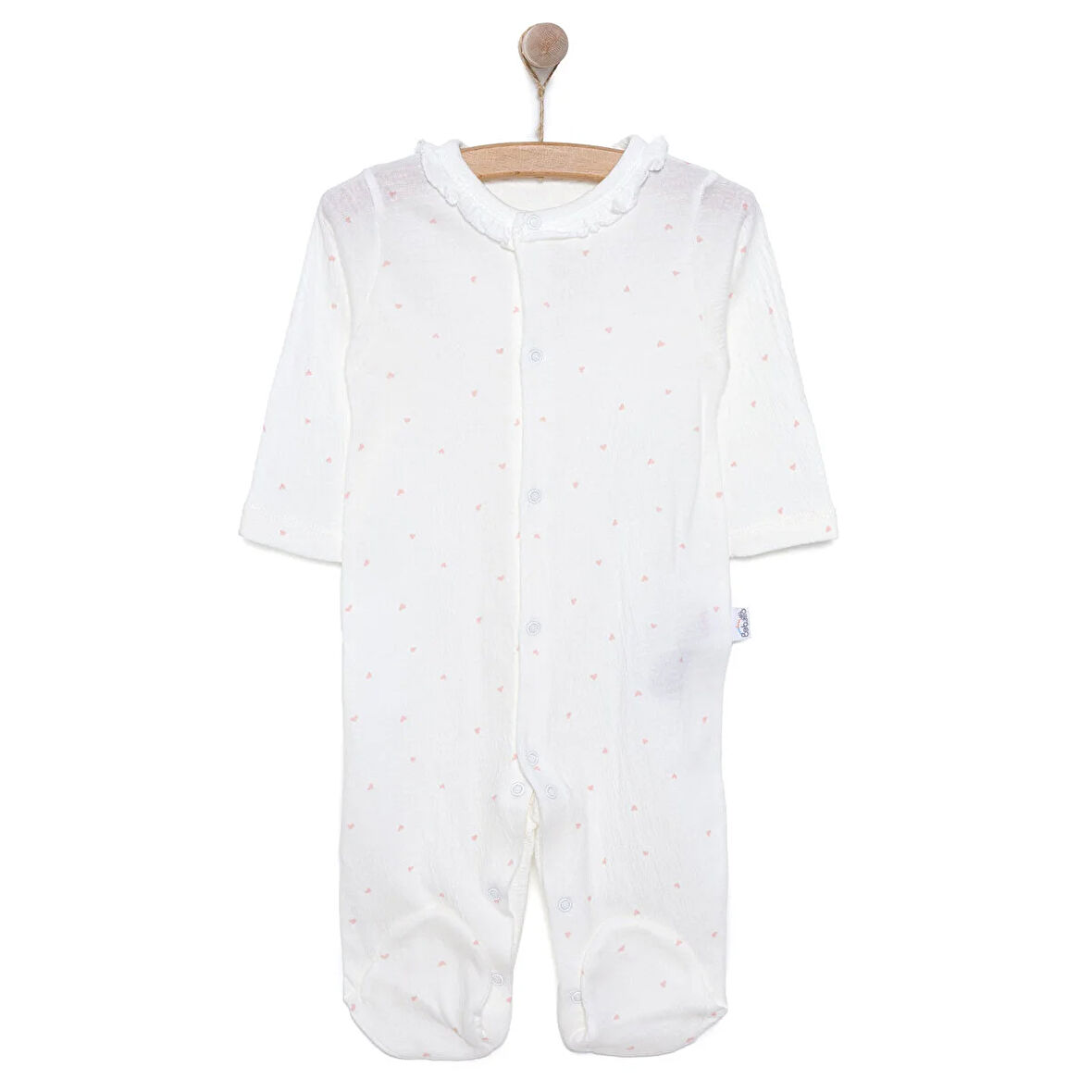 Bebetto Yenidoğan Mini Heart Patikli Tulum Kız Kız Bebek
