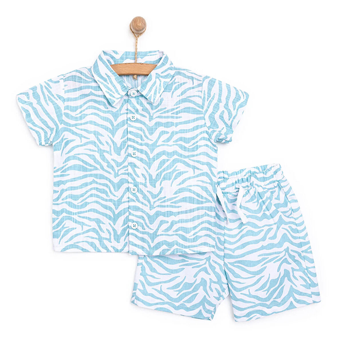 HelloBaby Aqua DreamErkek Gömlek-Şort Erkek Bebek